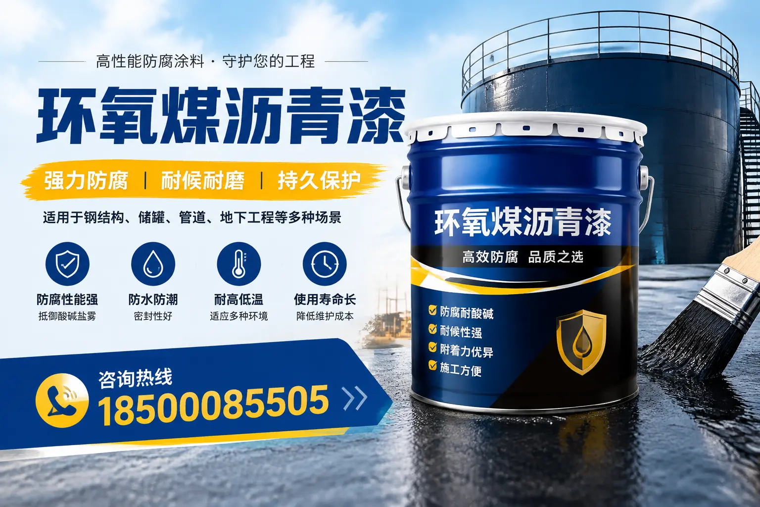 环氧煤沥青漆在工业中的应用，滦州企业的选择